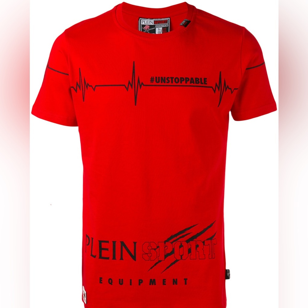 Phillip Plein Sport Unstoppable Red Men's T-Shirt Size large brand new